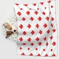 thumbnail image 5 of Dog Blanket Canada Maple Leaf Soft Dog Blankets for Small Medium Dogs Pet Cat Puppy Blanket Mat Cover, 5 of 7