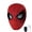 Red, variant on Spider Hero Mask with Moving Eyes and LED Lights, Halloween Cosplay Superhero Mask Costume, Realistic Full Face Cosplay Prop for Christmas & Birthday Parties, Ring Remote