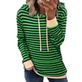 thumbnail image 1 of Vestido con capucha Onlypuff Color Block para mujer, color verde, talla M, 1 of 5