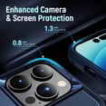 thumbnail image 5 of 14 pro max case iPhone 14 pro max case with Built-in 360°Rotate Ring Stand Magnetic Magnet Protective Phone Cover Case for iPhone 14 pro max(Blue), 5 of 13