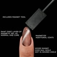 thumbnail image 3 of Salon Perfect Magnetic One Step Gel + Magnet Tool, Nude Silver Nail Polish, 0.5 fl oz, 3 of 9