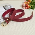 thumbnail image 3 of Fianmy Women's Leather Belt for Pants Jeans Dress, Fashion Ladies Leather Waist Belts with Gold Buckle, 3 of 8