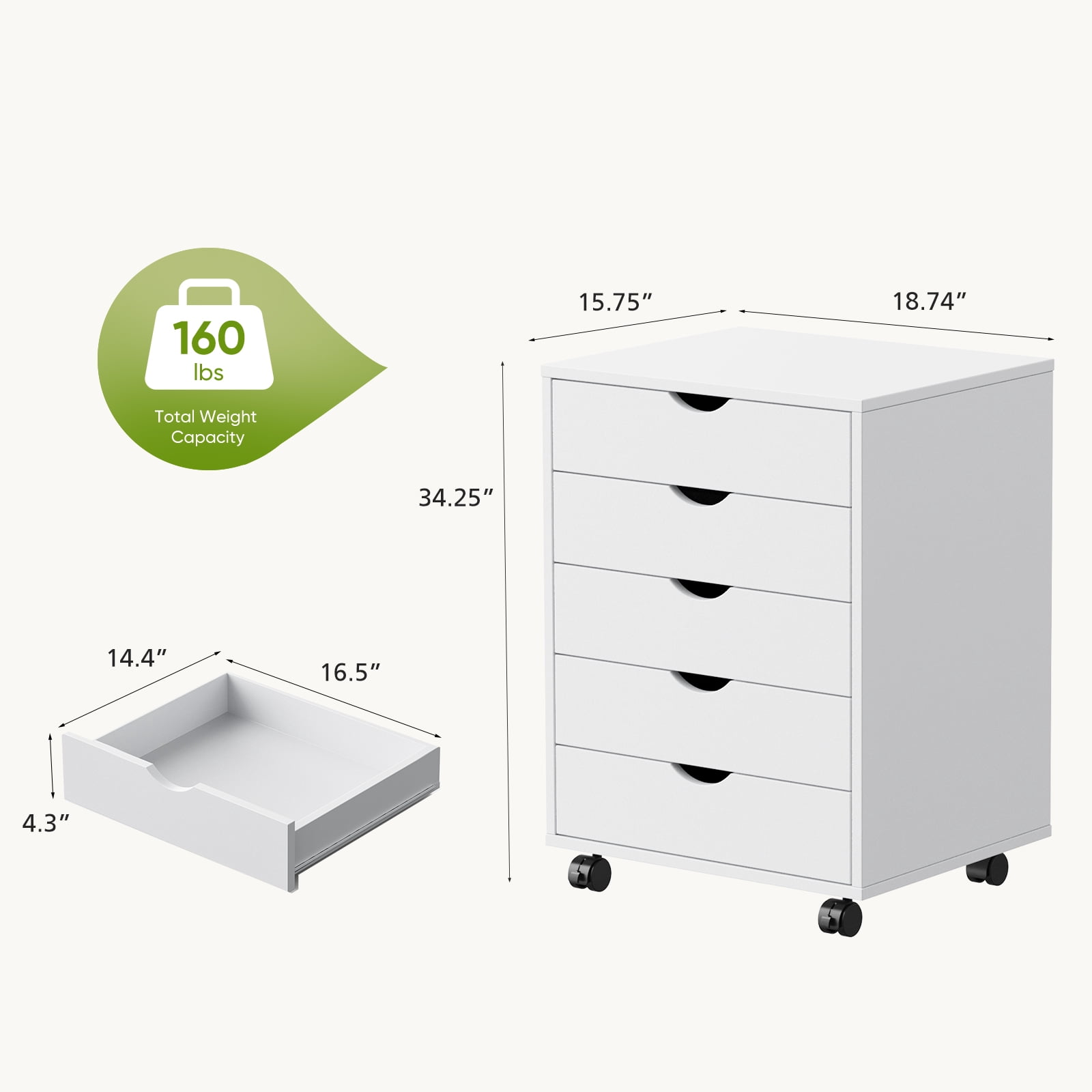 walmart mcq 5-drawer dresser MCQ 5-Drawer Dresser,Storage Tower Organizer,Chest of Drawers with Fabric  Bin, Steel Frame, Wood Top for Bedroom, Closet, Entryway,Grey