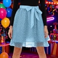 thumbnail image 6 of DHFJKG Womens Tulle Midi Skirts Polka Dot Layered Bow Skirt Dancewear Stage Show Flowy A Line Versatile Skirt, 6 of 9