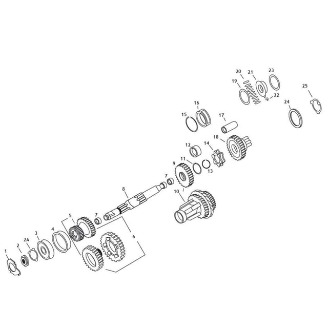 Andrews 4-Speed Transmission Mainshaft 208650