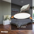 thumbnail image 7 of Bulbrite 862657 4 in. 12W LED High Lumen Recessed Downlight with Metal Jbox Round Dimmable - 80CRI 2700K 120V, White - Pack of 4, 7 of 7