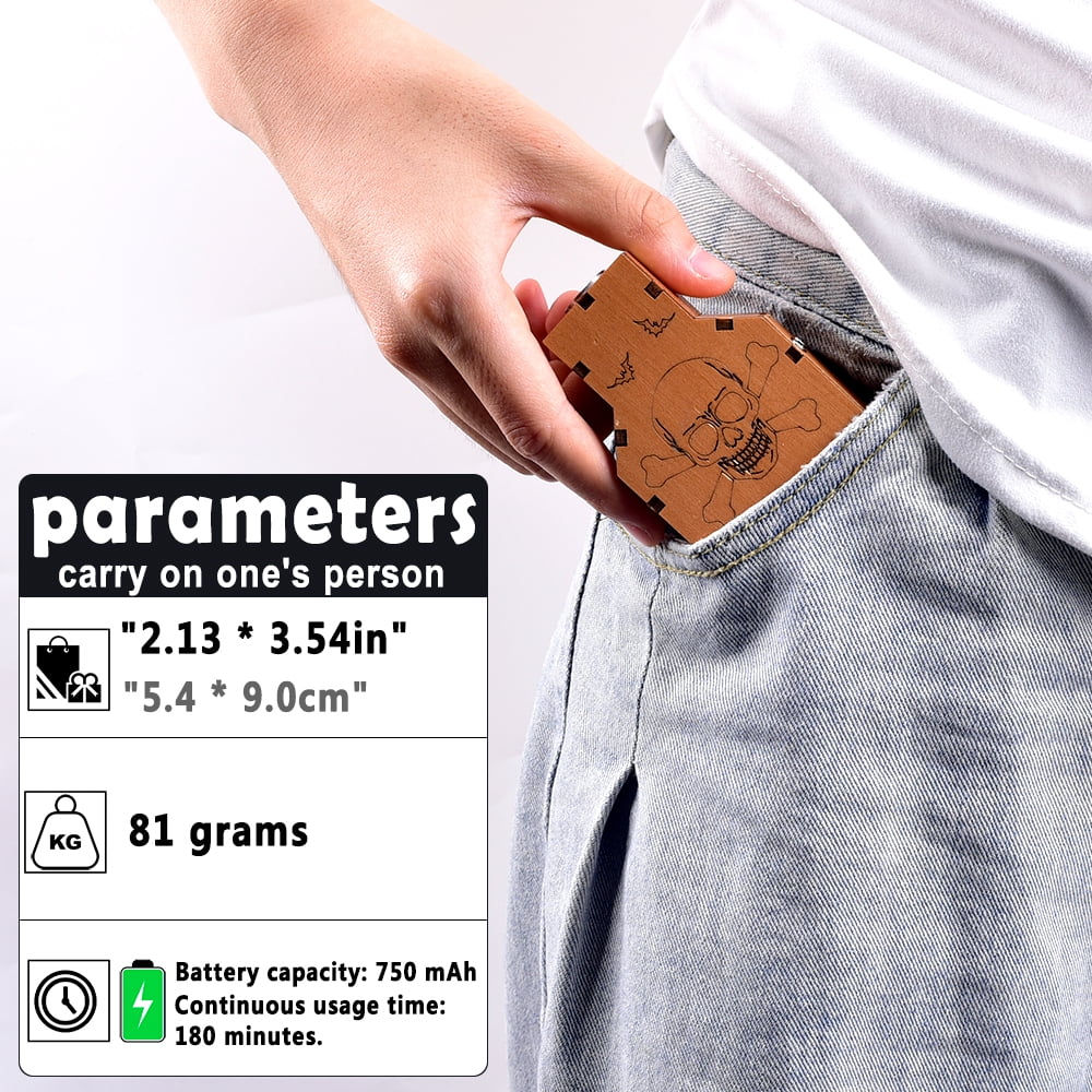 Fog Machine Halloween，Mini Handheld Smoke Machine Wireless Control Smoke Maker for Videos Photography Outdoor Activities Party