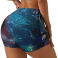 thumbnail image 1 of Fotbe Abstract Colorful Art Supplies Shorts Sin Costuras – Shorts Deportivos de Cintura Alta para Mujer, Elásticos para Gimnasio, Yoga, Running o Ciclismo-X-Large, 1 of 8