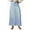 Light Blue, variant on Taylonsss Clearance Women Trendy Denim Maxi Skirt High Waist A-Line Frayed Hem Loose Long Jean Skirt Streetwear