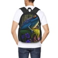 thumbnail image 4 of Balery Cute Blue Frog Mochila para hombre y mujer - Tela Oxford 600D resistente - Gran capacidad, resistente al agua, ideal para la escuela, viajes y senderismo, 4 of 6