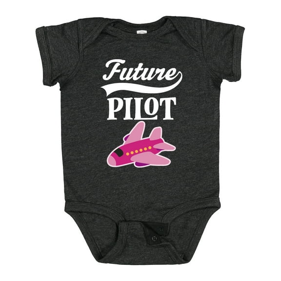 Inktastic Future Pilot Girls Airplane Career Girls Baby Bodysuit
