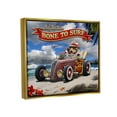 thumbnail image 4 of Stupell Industries Bone to Surf Dogs Transportation Painting Gold Floater Framed Canvas Art Print Wall Art, 21 x 17, 4 of 10
