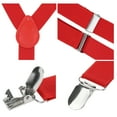thumbnail image 4 of INSPIRE CHIC Metal Clamp Y Shaped Adjustable Suspender Clip Braces Red One Size, 4 of 5