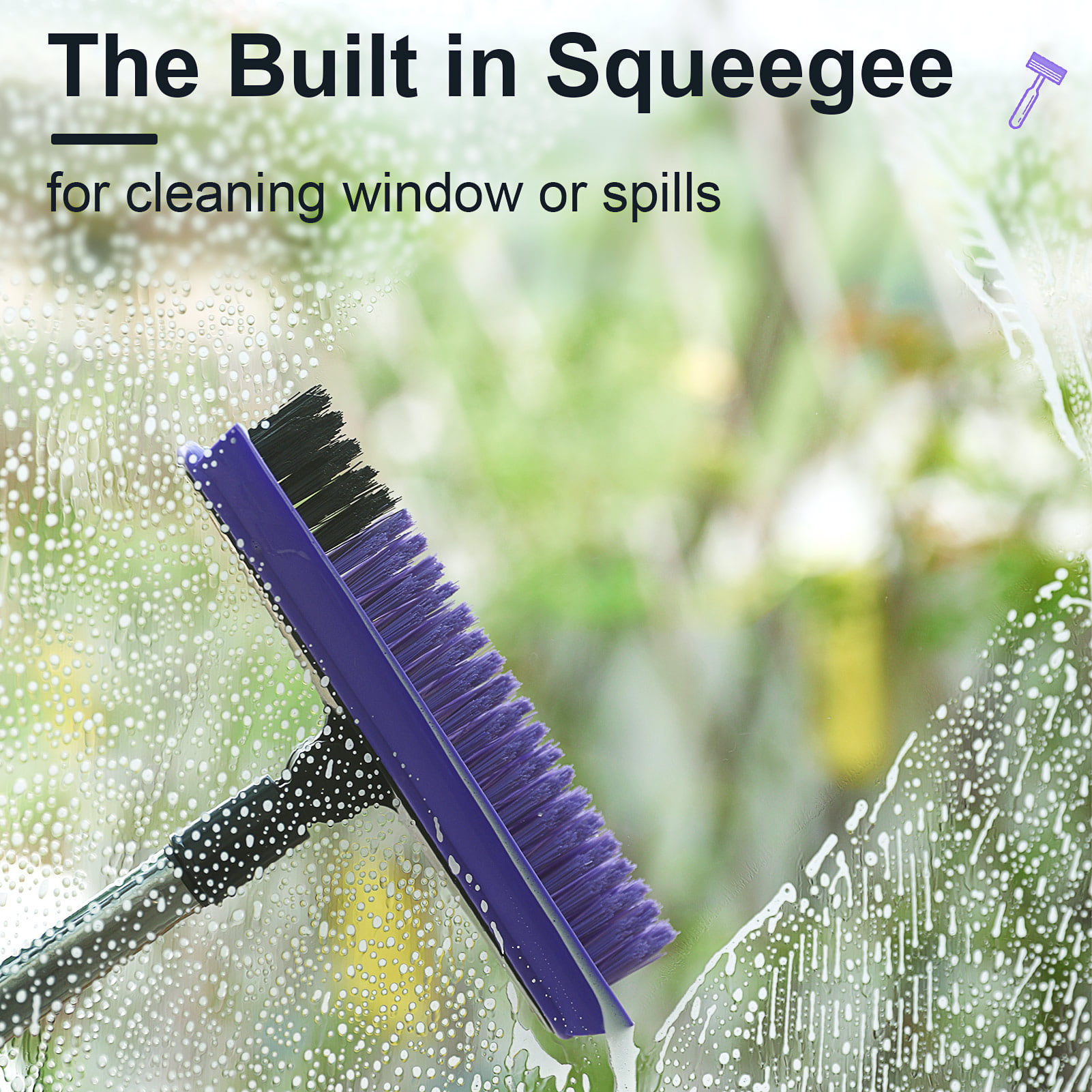 Unger 2-in-1 Grout & Corner Scrubber Brush Tool – Cleaning Brush, Showers,  Grout, Shower Door Tracks, Bathroom Tile & Bathtub