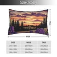 thumbnail image 2 of Fotbe Starry Night Purple Irises Funda de Almohada Decorativa Estilo Occidental, Lujo en Algodón, Fundas para Almohadas King, Cojín Estampado para Decoración del Hogar-20"x30", 2 of 6
