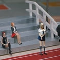 thumbnail image 3 of Resin 1:64 Girl Figure Handpainted for Diorama Scenery Collections train building Diorama Layout Uniform Standing, 3 of 8