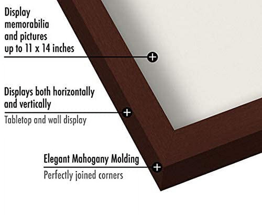 Americanflat 11x14 Shadow Box Frame, Mahogany