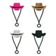 thumbnail image 4 of 4 fundas para beber con forma de sombrero de vaquera, creativas, para pajitas de 6 a 10 mm, resistentes a salpicaduras. Color mezclado, 4 of 9