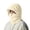 Beige, variant on Winter Thermal Face Hood With Ear For Cycling Skiing Motorcycle Outdoor Cold Weather Activities Hats Black One Size