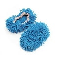 thumbnail image 2 of 1 Packs Microfiber Mop Slippers for Floor Cleaning, Reusable Shoe Covers with Washable Pads, Lazy Housekeeping Shoes for Dust Mopping, 24-35cm Adjustable Size, Blue, 2 of 3