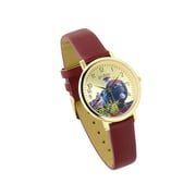 Harry Potter Hogwarts Wrist Watch Gold Finish, Unisex-Hogwarts Express