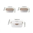 thumbnail image 3 of Darzheoy 3 PCS Food Storage Containers with Lids, Plastic Food Containers for Pantry & Kitchen Storage and Organization, BPA-Free, Leak Proof, Reusable, 3 of 9