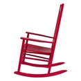 thumbnail image 3 of Shine Company Vermont Hardwood Outdoor Porch Patio Rocker Chair, Chili Pepper, 3 of 6