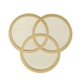thumbnail image 3 of HomeRoots 402264 22 in. Mirrored Glass Three Circle End Table - Gold, 3 of 3