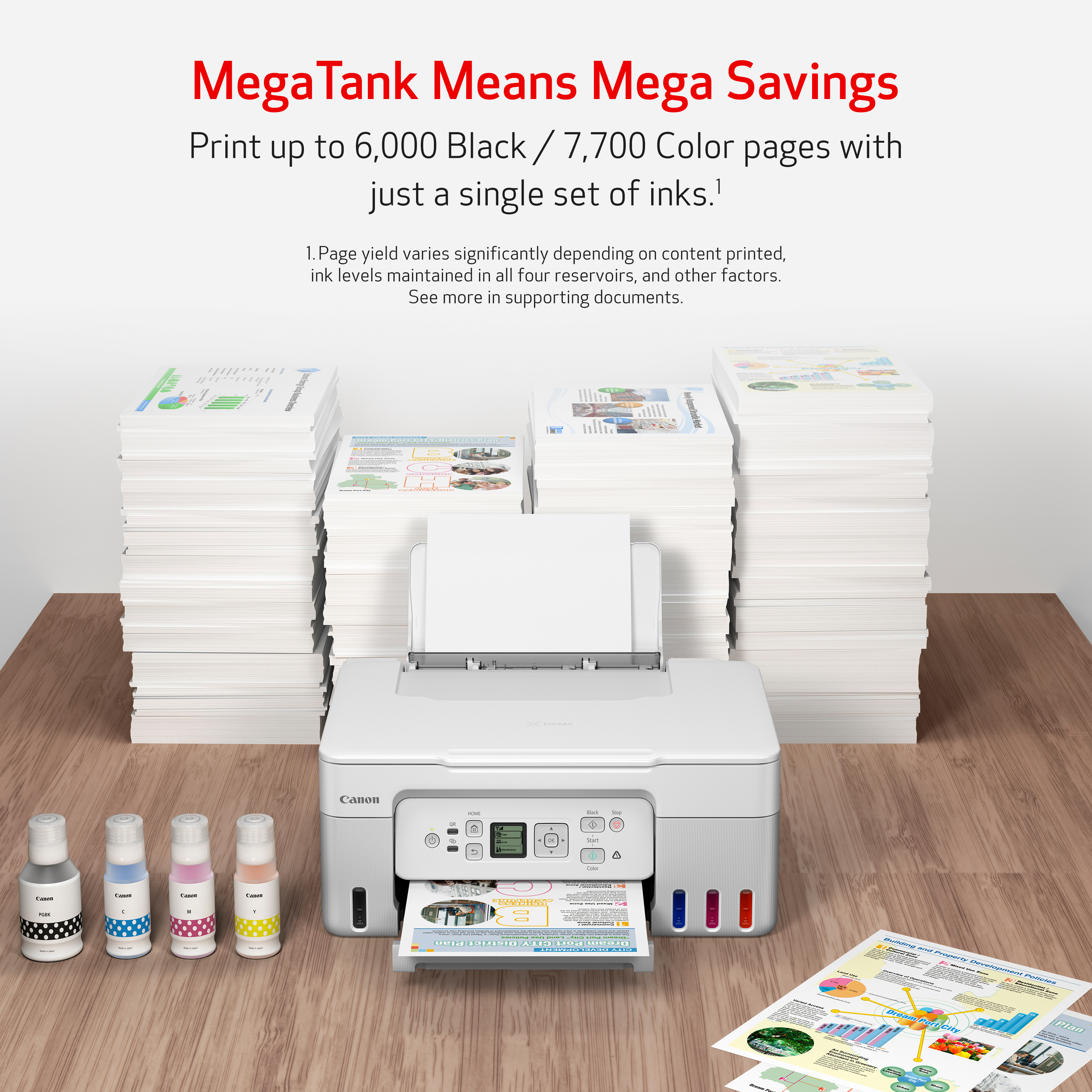 Canon PIXMA G3270 MegaTank All-In-One Wireless Printer photo 4