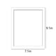 thumbnail image 3 of Marco de Fotos 9x7 para Montar en Pared o Exhibición de Mesa | Compatible con Foto 6x8 con Paspartú o 9x7 sin Paspartú | Marco Moderno de Madera | Blanco, Marrón, Caqui | Decoración para el Hogar, 3 of 6
