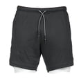 thumbnail image 2 of Pantalones cortos de fitness para Hombre Baoblaze multicolor XL negro, 2 of 8