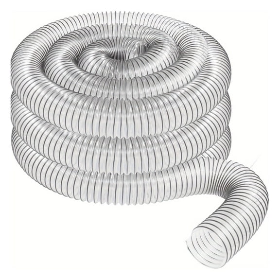1 pack with an inner diameter of 63mm, 2.5 inches, and a length of 3 meters. PVC transparent steel wire tube, copper plated industrial woodworking vacuum tube, extendable exhaust pipe, ventilation e