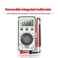 thumbnail image 2 of ANENG AN101 Mini Digital Multimeter Multimetro Tester DC/AC Voltage Current Meter Pocket Professional Testers,1 * Digital Multimeter 2 * Test Lines,Black&white, 2 of 8