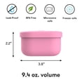 thumbnail image 5 of Omie OmieBox Recipientes de silicona para refrigerios a prueba de fugas para llevar, recipientes de almacenamiento de alimentos con tapa, recipiente Bento para almuerzo escolar, sin BPA, hermético, ap, 5 of 5