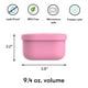 thumbnail image 5 of Omie OmieBox Recipientes de silicona para refrigerios a prueba de fugas para llevar, recipientes de almacenamiento de alimentos con tapa, recipiente Bento para almuerzo escolar, sin BPA, hermético, ap, 5 of 5
