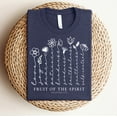 thumbnail image 6 of Love in Faith | Fruit of The Spirit Long Sleeve | Heather Navy | Christian T-Shirts for Women | Faith Based Apparel |Christian Gifts, 6 of 8