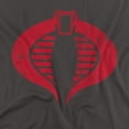 thumbnail image 2 of G.I. Joe Cobra Logo Unisex Adult T-Shirt, Charcoal, Large, 2 of 6