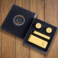 thumbnail image 3 of BodyJ4You 4PC Cufflinks Tie Bar Money Clip Button Shirt Personalized Initials Letter K Gift Set, 3 of 6
