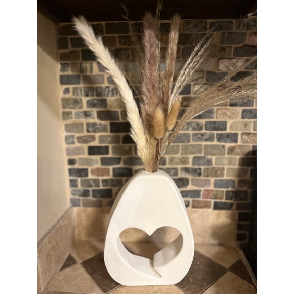 Abstract Heart Vase