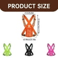 thumbnail image 3 of 1 Piece High-Visibility Reflective Safety Vest - T4 Mesh Design for Cyclists, Runners & Commuters, Adjustable Straps for Outdoor Low-Light Activities, 3 of 9