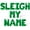 Green, variant on Letter Balloons - SLEIGH MY NAME 16" Inch Alphabet Letters Foil Mylar Balloon Christmas Party Banner (Purple)