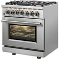 thumbnail image 2 of Forno Massimo 30-Inch Freestanding French Door Dual Fuel Range, 4 Burners, True Convection Oven, 2 of 4