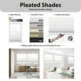 thumbnail image 3 of Regal Living Cordless Light Filtering Polyester Pleated Shades, Black - 50 in. W x 72 in. L, 3 of 7