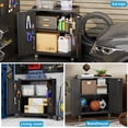 thumbnail image 7 of Storage Cabinet with Wheels & Pegboard, Rolling Garage Cabinet with Locking Doors & Adjustable Shelf, Heavy Duty Steel Cabinet  for Home Office, 7 of 7