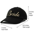thumbnail image 3 of DALIX Bachelorette Party Hats Bride Squad Dad Caps Wedding Bridal Shower Black, 3 of 5