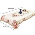 thumbnail image 3 of Table Cloth Polyester Antependium European Embroidered Dining Table Cloth 80X130Cm, 3 of 5