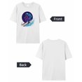 thumbnail image 6 of T Shirts for Women Short Sleeve Cotton Crewneck T-Shirt, Astronaut Skiing Sports Space Cartoon Tee Tops Casual Basic T-Shirts, XS-5XL White XS, 6 of 7