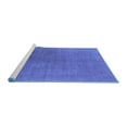 thumbnail image 2 of Ahgly Company Machine Washable Indoor Square Oriental Blue Industrial Area Rugs, 4' Square, 2 of 4