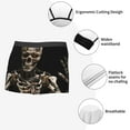 thumbnail image 3 of Yiaed Cyber Skeleton With Tattoos Print Men's Soft Cotton Boxer Shorts Breathable Boxers Underwear Moisture-Wicking Underwear Stretch Boxer Briefs for Man-Medium, 3 of 5