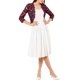 thumbnail image 2 of Inspire Chic Cárdigan de Encaje Floral para Mujeres con Mangas 3/4, Top Transparente, Burdeos, 2XL, 2 of 7